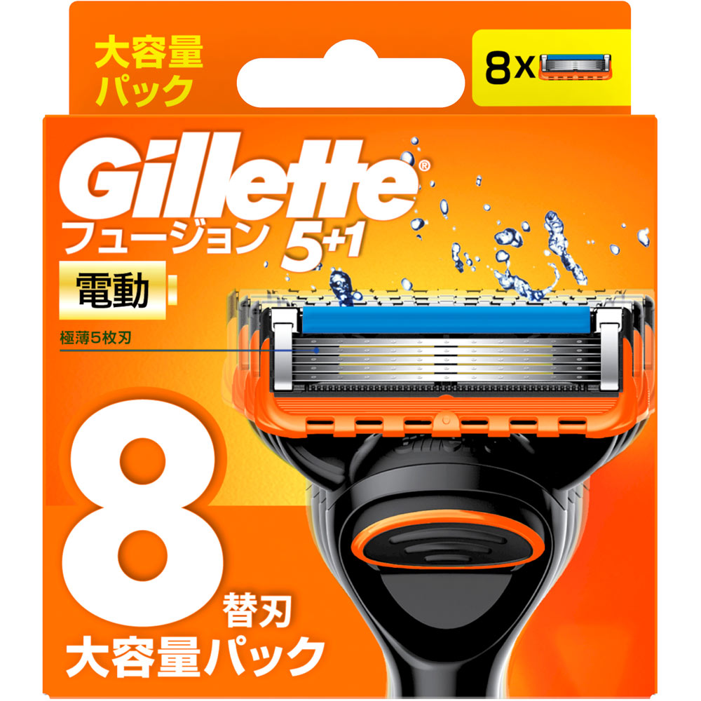 純正品　ジレット フュージョン ５＋１　 替刃8個