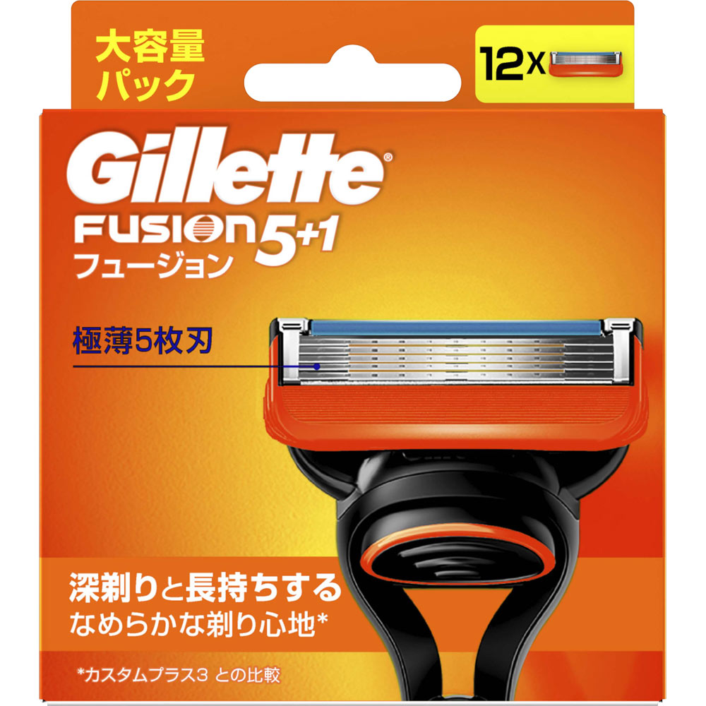 ジレット フュージョン マニュアル 替刃１２個 Ｐ＆Ｇジャパン