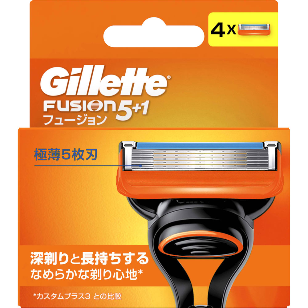 ジレット フュージョン マニュアル 替刃４個 Ｐ＆Ｇジャパン