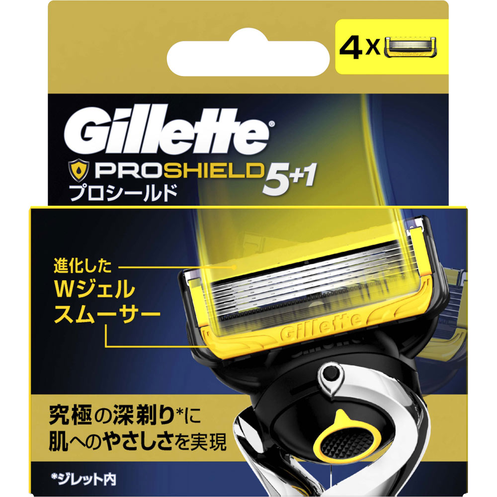 ジレット プロシールド 替刃４個 Ｐ＆Ｇジャパン