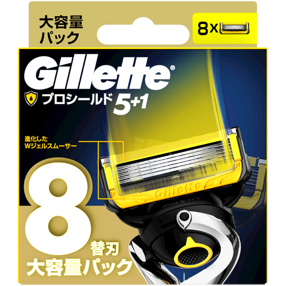 ジレット プロシールド 替刃８個 Ｐ＆Ｇジャパン