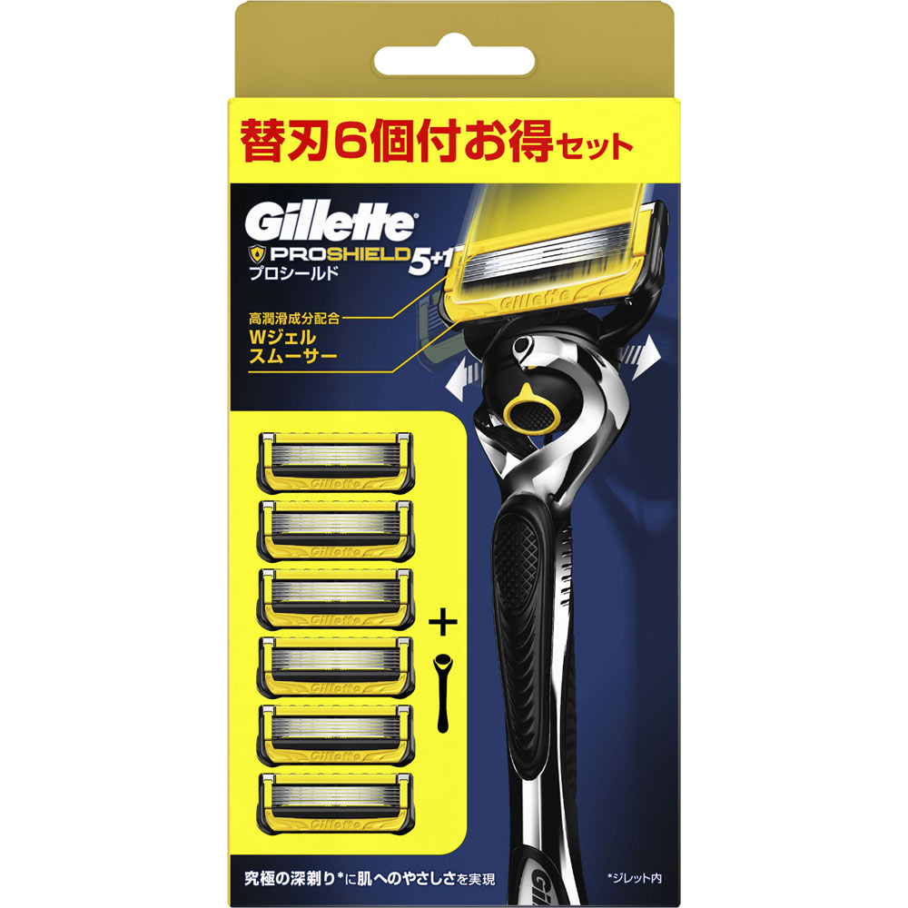 Gillette プロシールド 5+1 替え刃 8個　7パック ジレット プロシールド 替刃 8個入