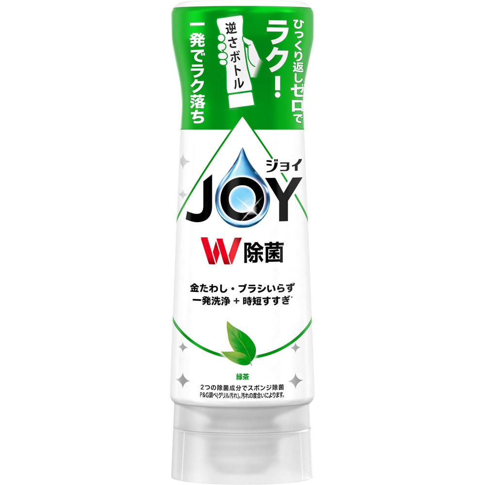 ジョイ Ｗ除菌 食器用洗剤 逆さボトル 緑茶 本体 ２９０ｍｌ Ｐ＆Ｇジャパン