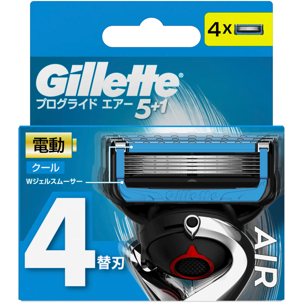 ジレット プログライド エアー 電動タイプ 髭剃り カミソリ 男性 替刃４個 Ｐ＆Ｇジャパン