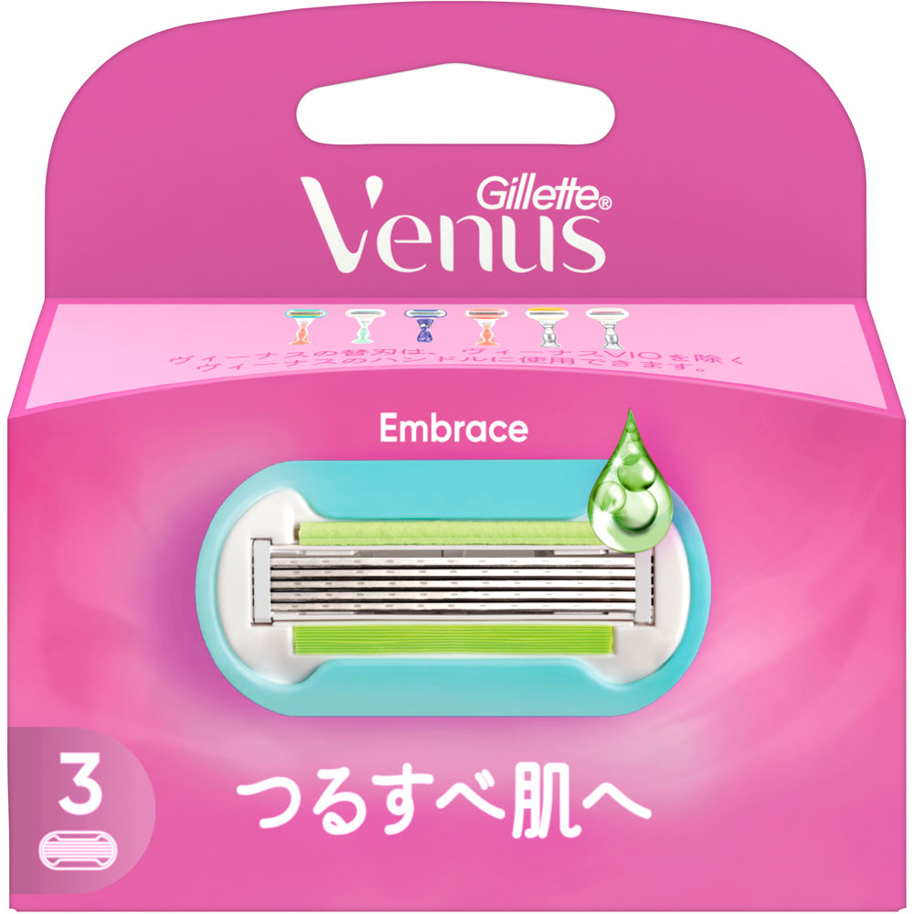 ジレット ヴィーナス エンブレイス つるすべ肌へ 替刃 替刃３個入 Ｐ＆Ｇジャパン