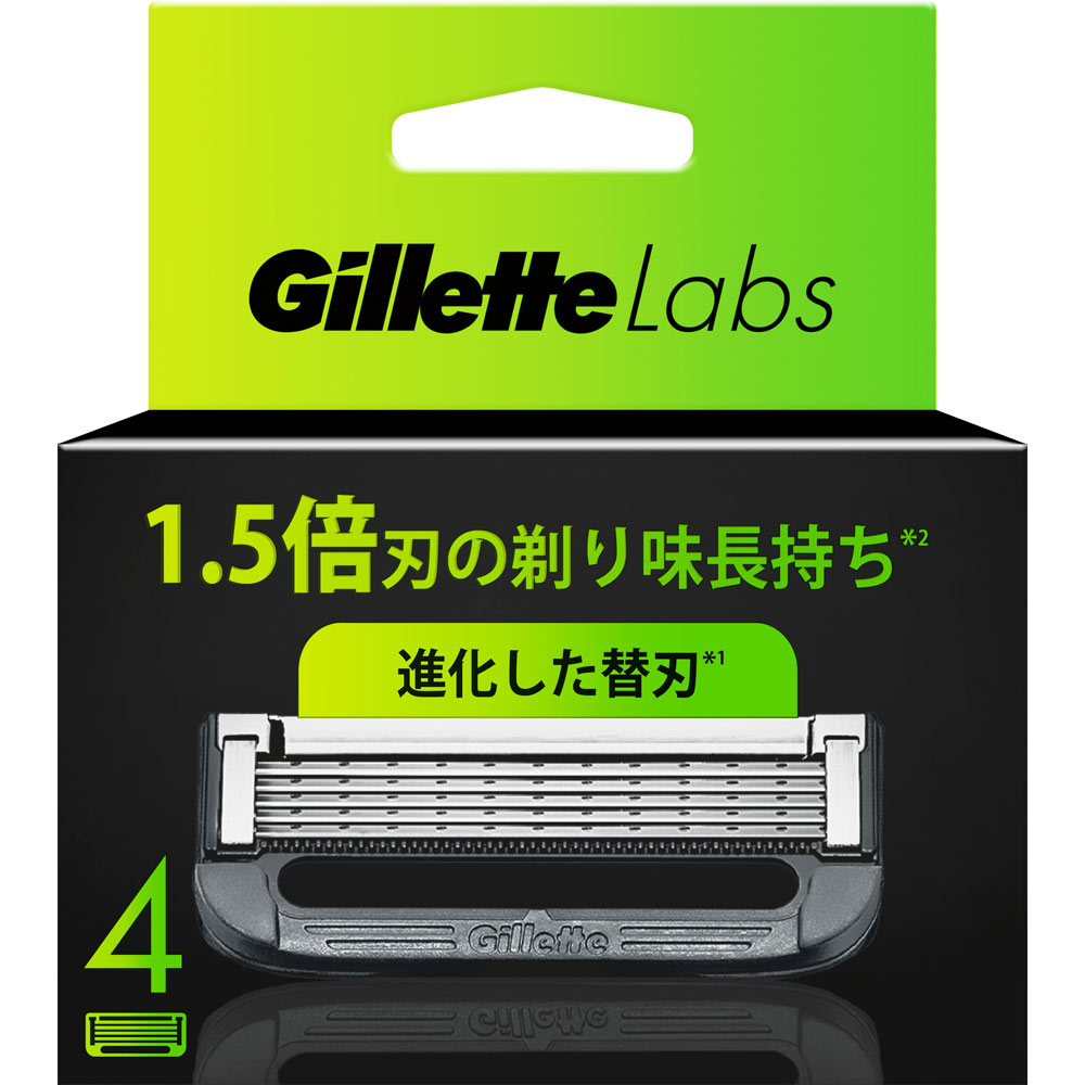 ジレットラボ 角質除去バー搭載替刃 替刃４個 Ｐ＆Ｇジャパン