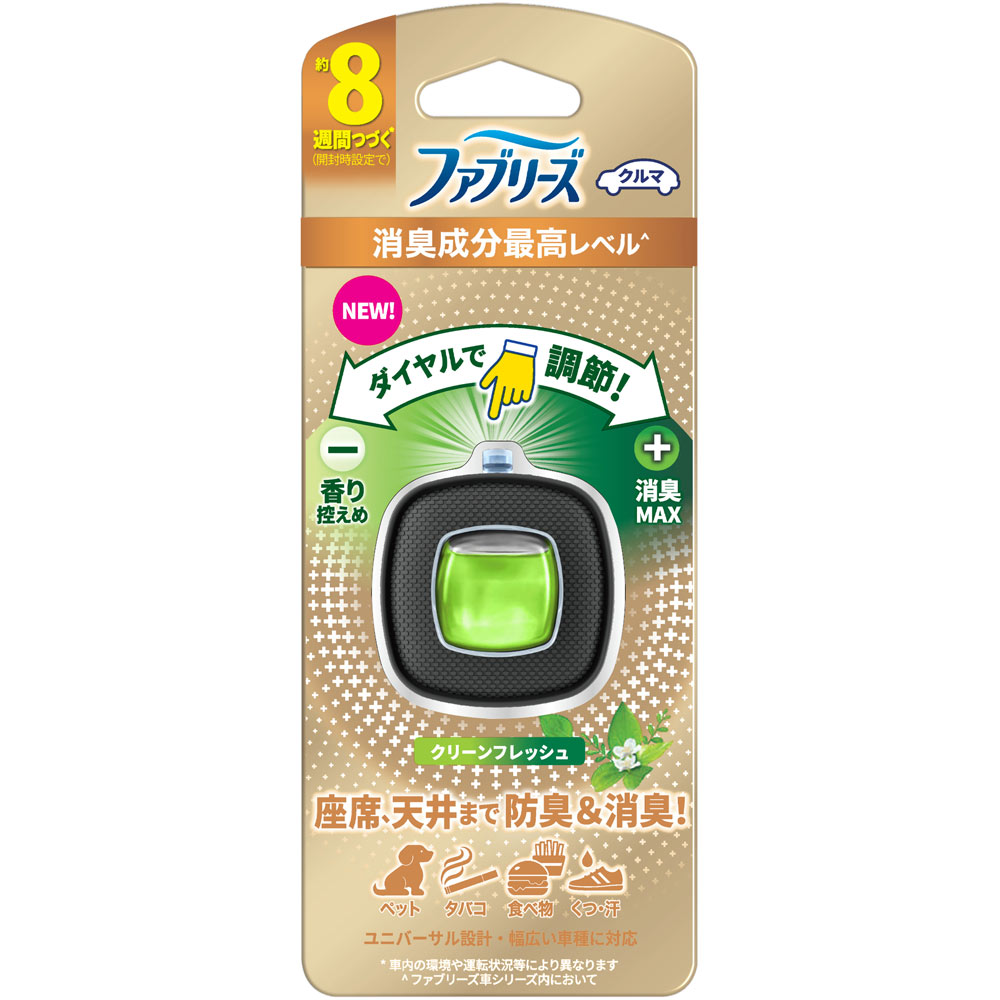 ファブリーズ　イージークリップ　消臭成分最高レベル　クリーンフレッシュ ２．５ｍｌ Ｐ＆Ｇジャパン