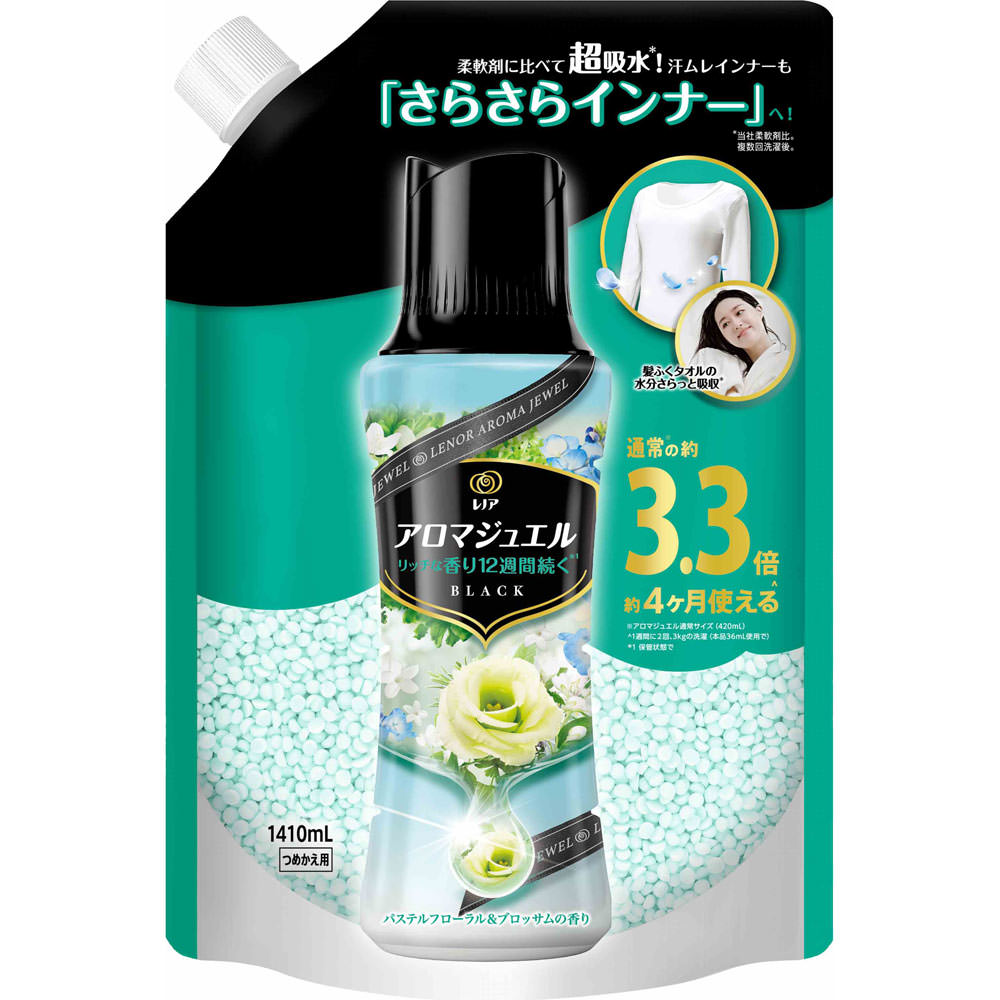 レノアアロマジュエル　パステルフローラル＆ブロッサムの香りつめかえ用超特大サイズ １４１０ｍＬ Ｐ＆Ｇジャパン
