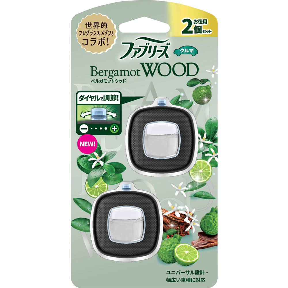 ファブリーズ 消臭芳香剤 車用 イージークリップ ベルガモットウッド ２．４ｍｌ×２ Ｐ＆Ｇジャパン