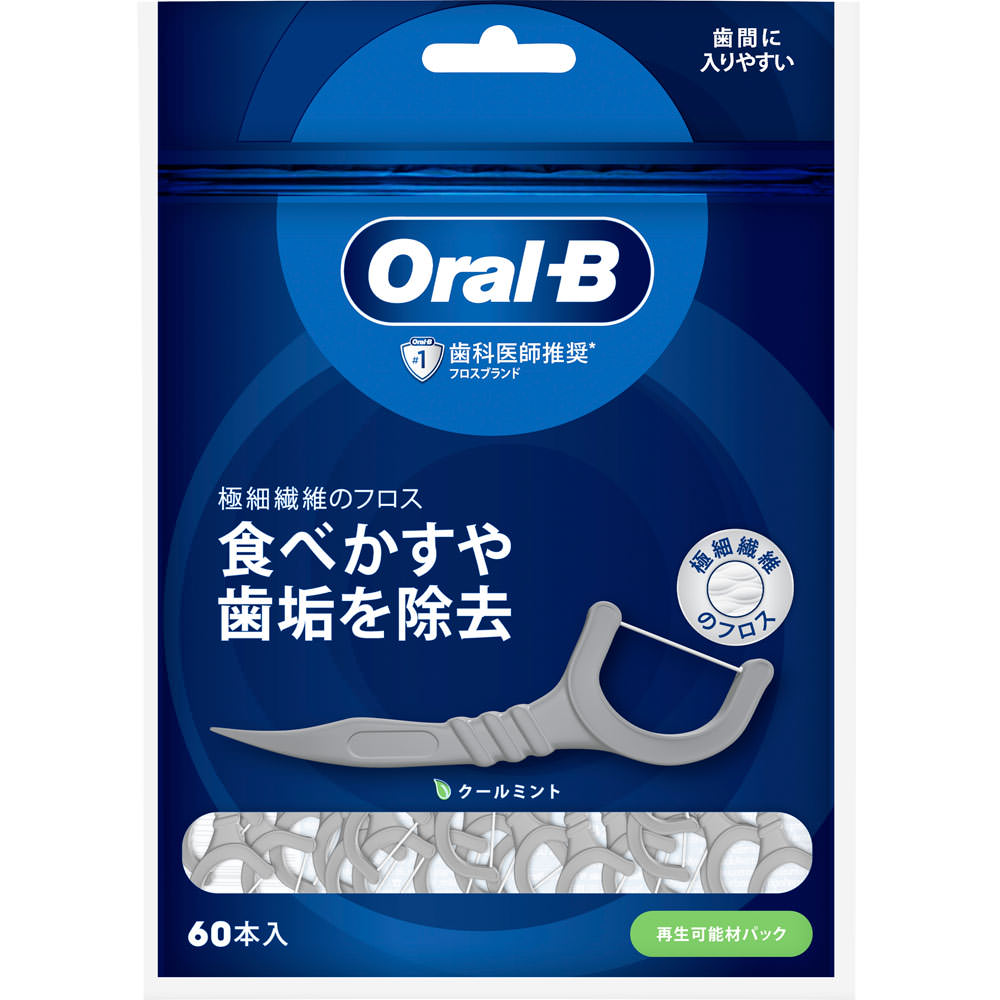 オーラルB フロスピック ディープクリーン クールミント ６０本 ＢＲＡＵＮ