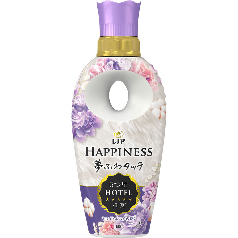 レノア　ハピネス　夢ふわタッチ　柔軟剤　ホワイトムスク ４５０ｍＬ Ｐ＆Ｇジャパン