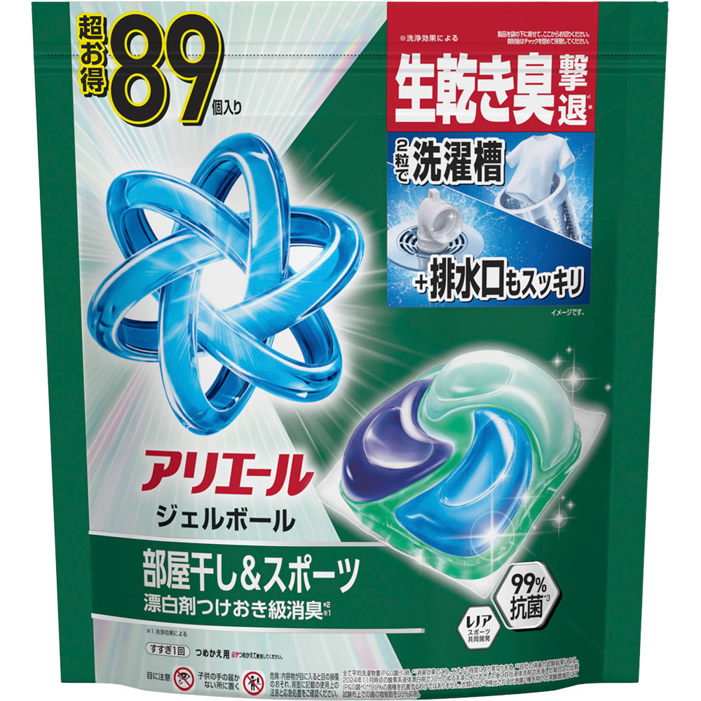 アリエールジェルボールプロ部屋干しテラジャンボ ８９個 Ｐ＆Ｇジャパン