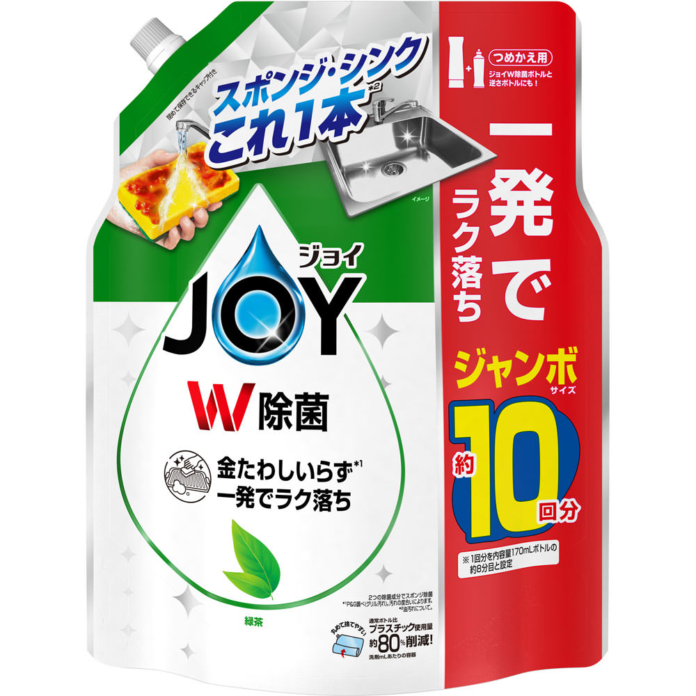 除菌ジョイコンパクト緑茶の香り詰替ジャンボサイズ １３００ｍＬ Ｐ＆Ｇジャパン