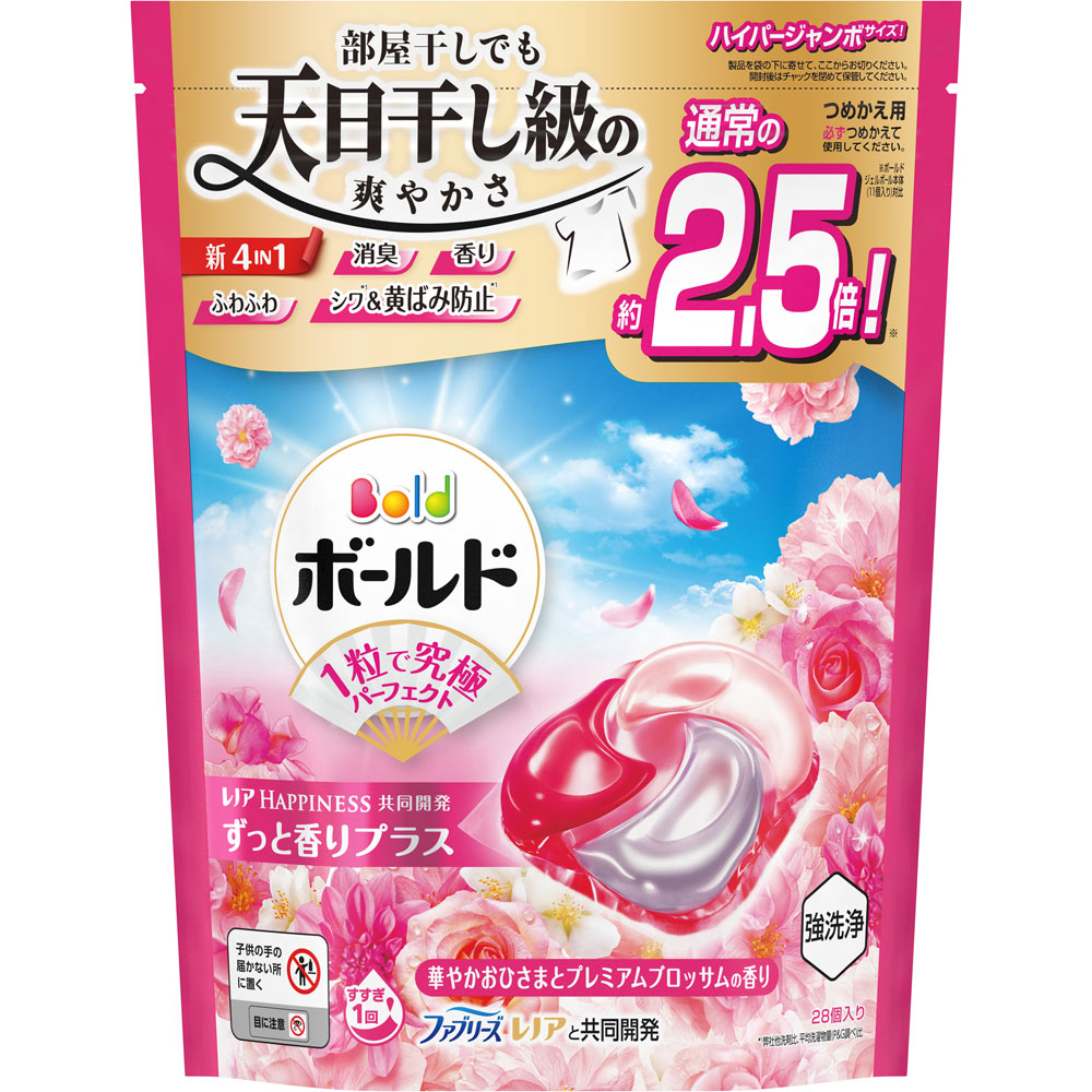 ボールドジェルボール４Ｄ華やかプレミアムブロッサムの香りハイパージャンボサイズ ２８個 Ｐ＆Ｇジャパン