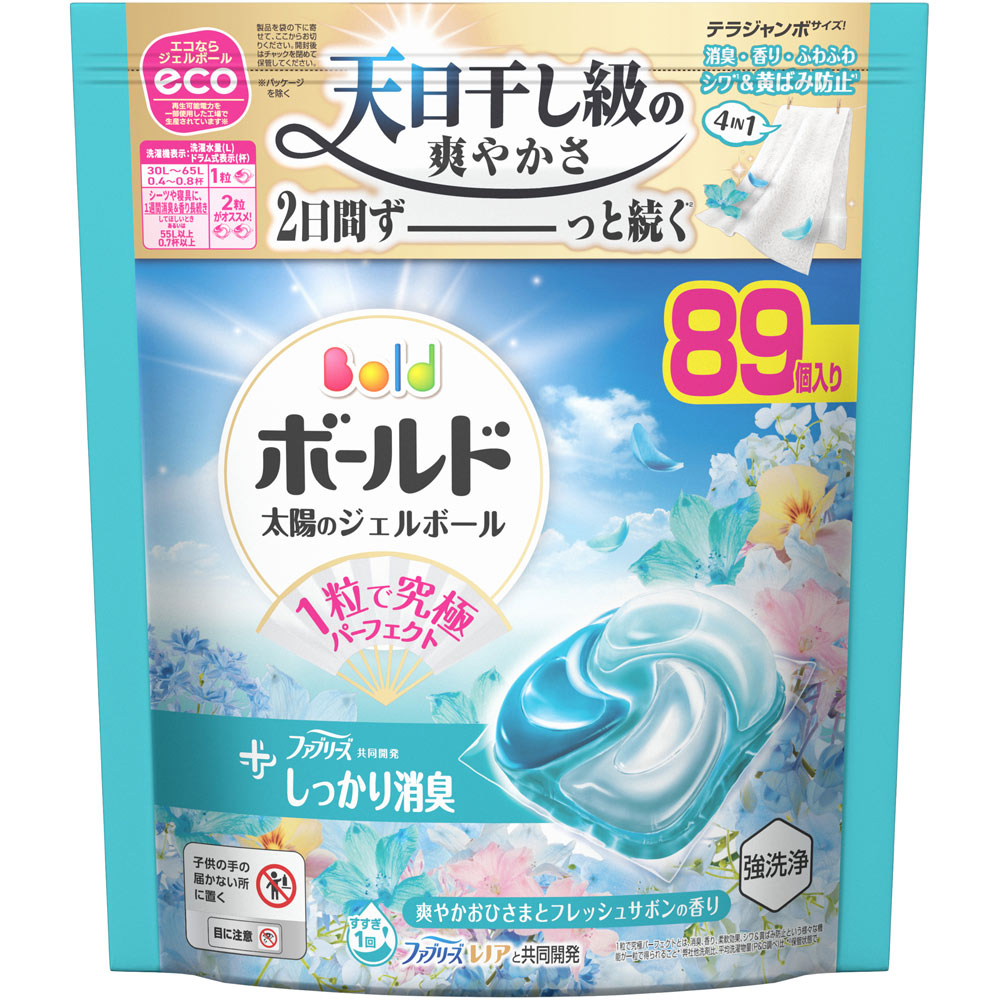 ボールドジェルボール４ＤフレッシュＦサボンテラジャンボ ８９個 Ｐ＆Ｇジャパン