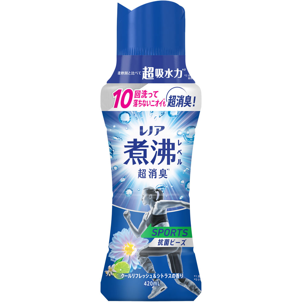 レノア 煮沸レベル超消臭 抗菌ビーズ SPORTS クールリフレッシュアンドシトラスの香り 本体 ４２０ｍＬ Ｐ＆Ｇジャパン