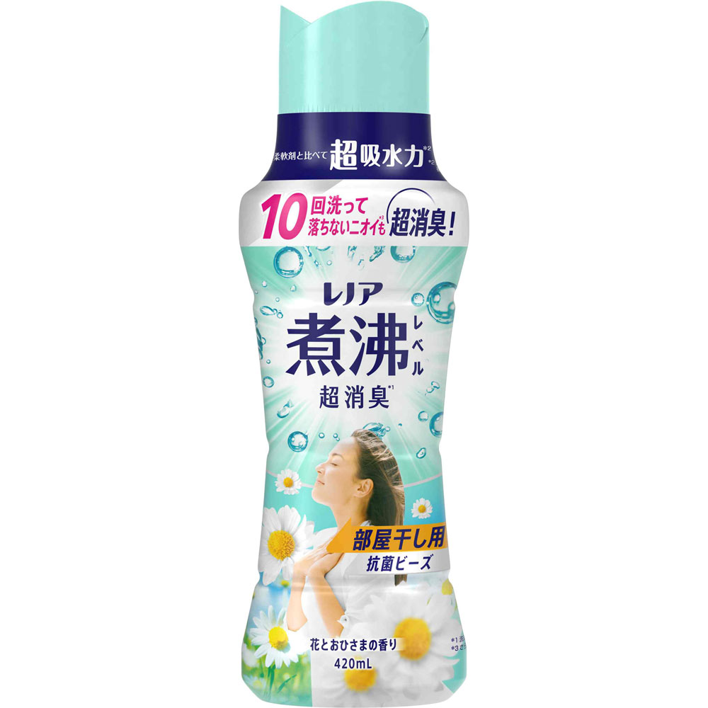 レノア 煮沸レベル超消臭 抗菌ビーズ 部屋干し用 花とおひさまの香り 本体 ４２０ｍＬ Ｐ＆Ｇジャパン