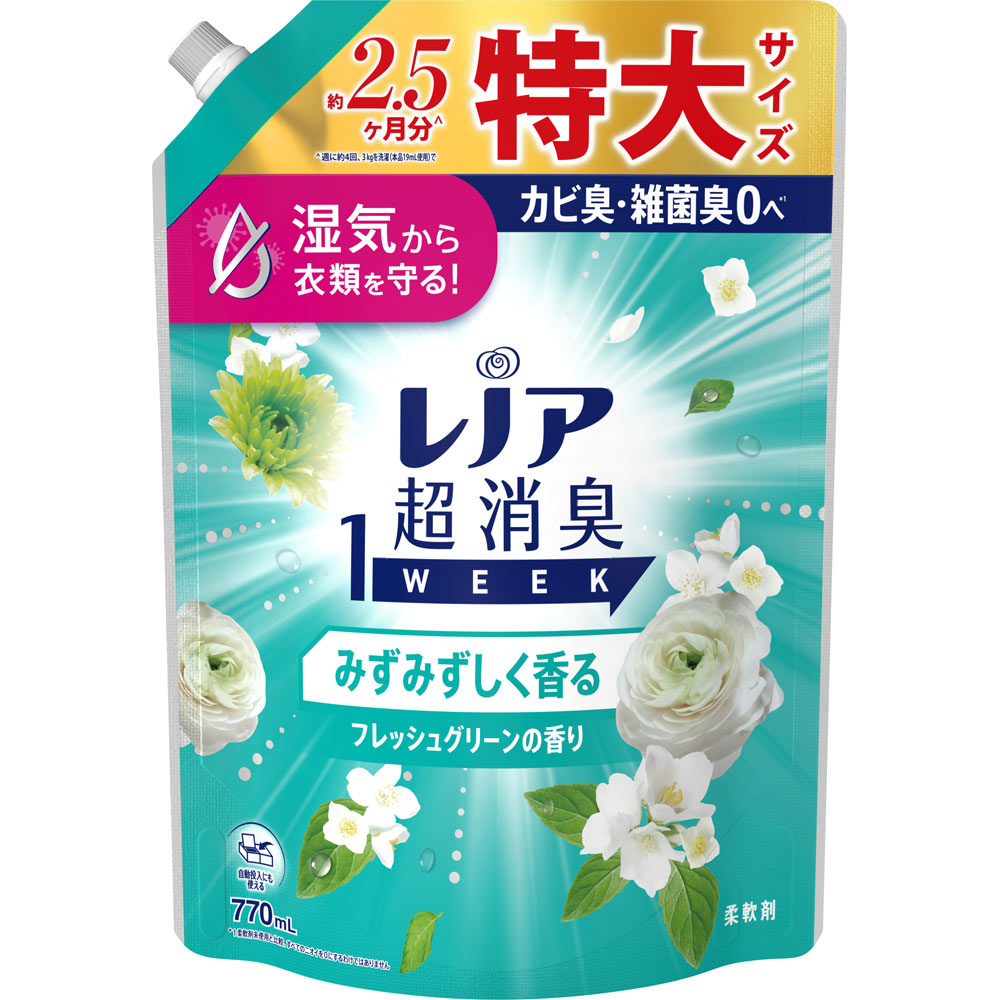 レノア超消臭１ｗｅｅｋみずみずしく香るフレッシュグリーンの香り用特大サイズ ７７０ｍＬ Ｐ＆Ｇジャパン