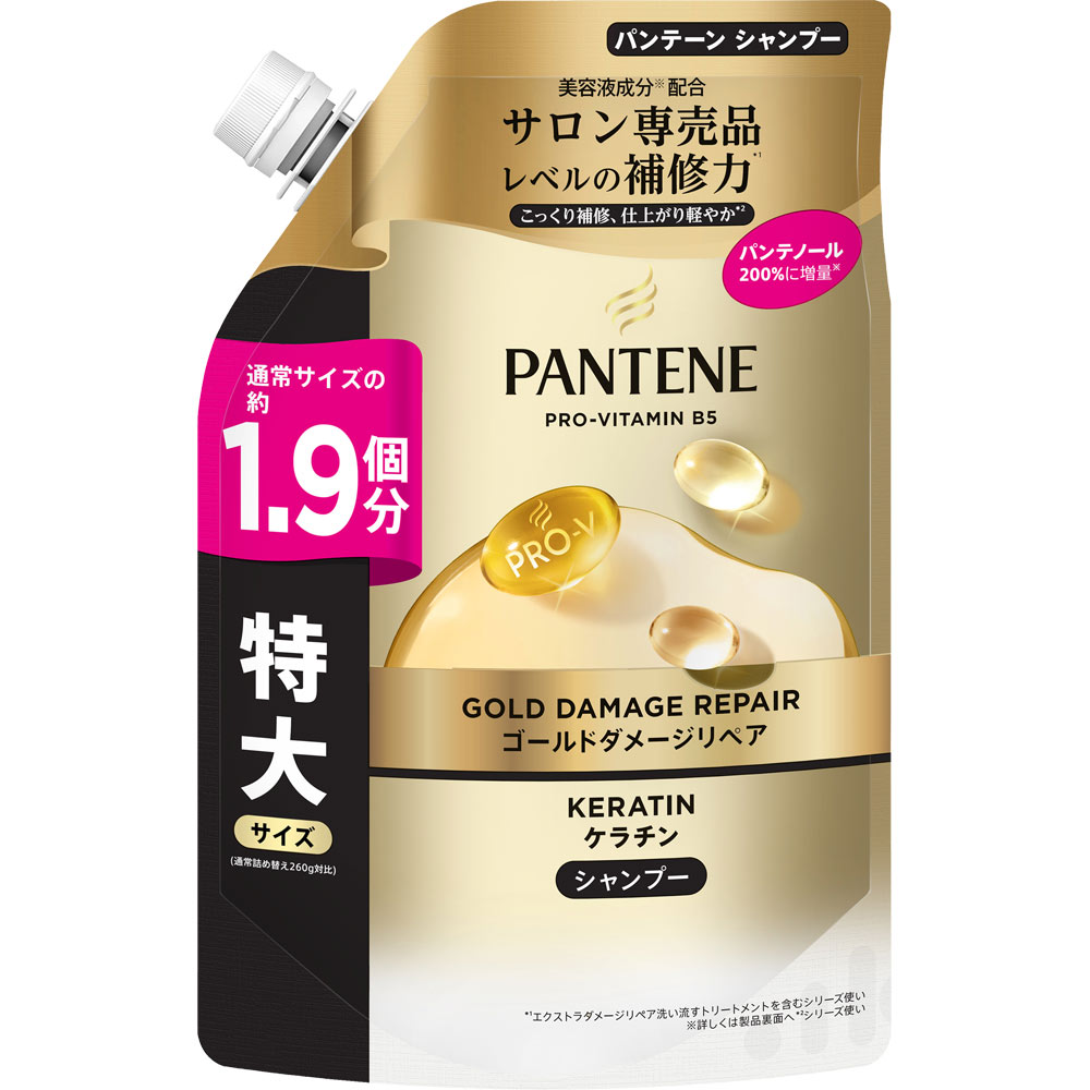 パンテーンゴールドダメージリペアシャンプー詰替特大サイズ ５００ｇ Ｐ＆Ｇジャパン