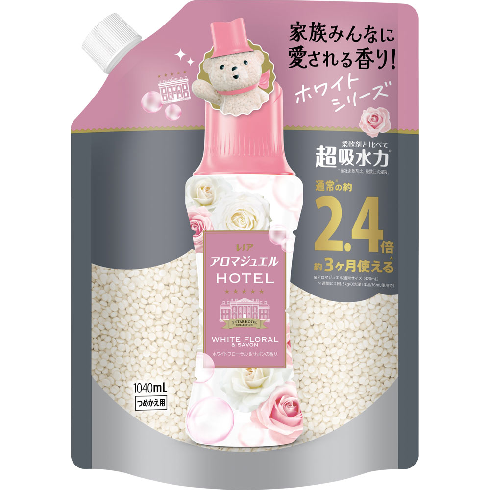 レノアアロマジュエルホワイトフローラル＆サボンの香りつめかえ用特大サイズ １０４０ｍＬ Ｐ＆Ｇジャパン