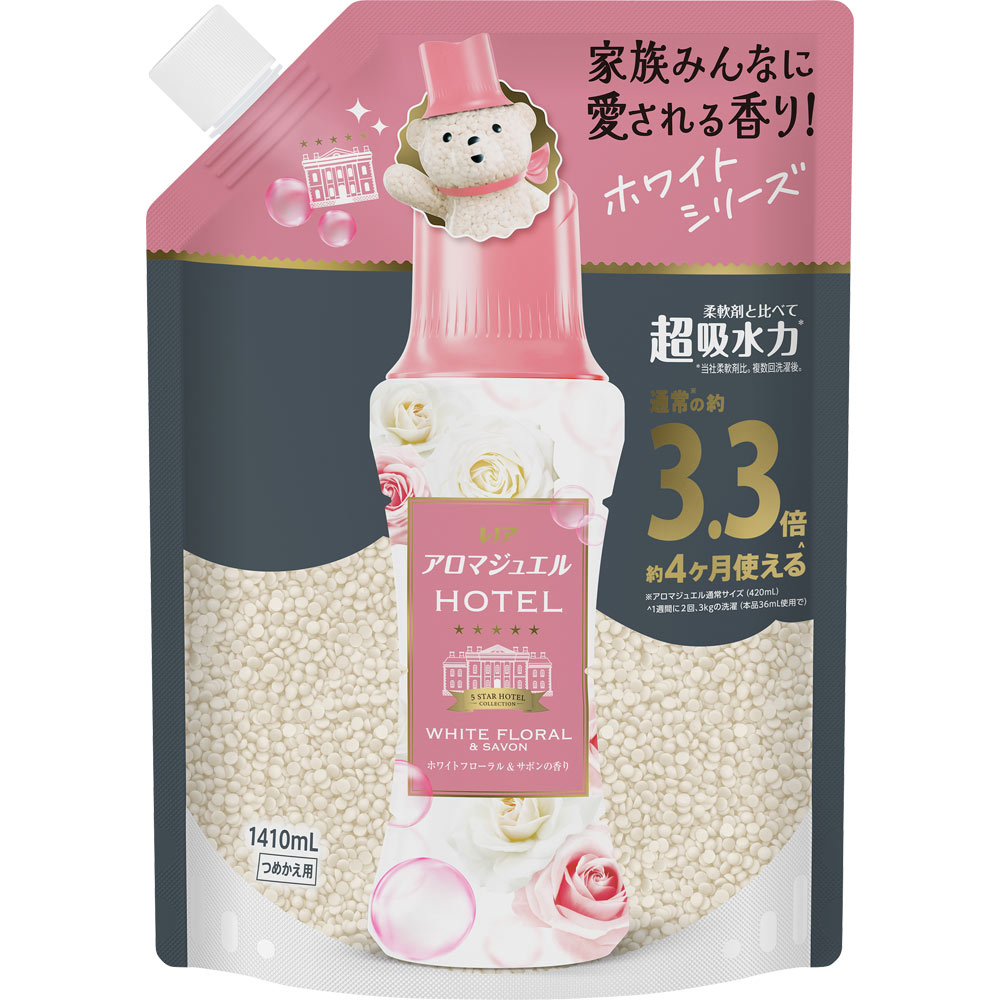 レノアアロマジュエルホワイトフローラル＆サボンの香りつめかえ用超特大サイズ １４１０ｍＬ Ｐ＆Ｇジャパン