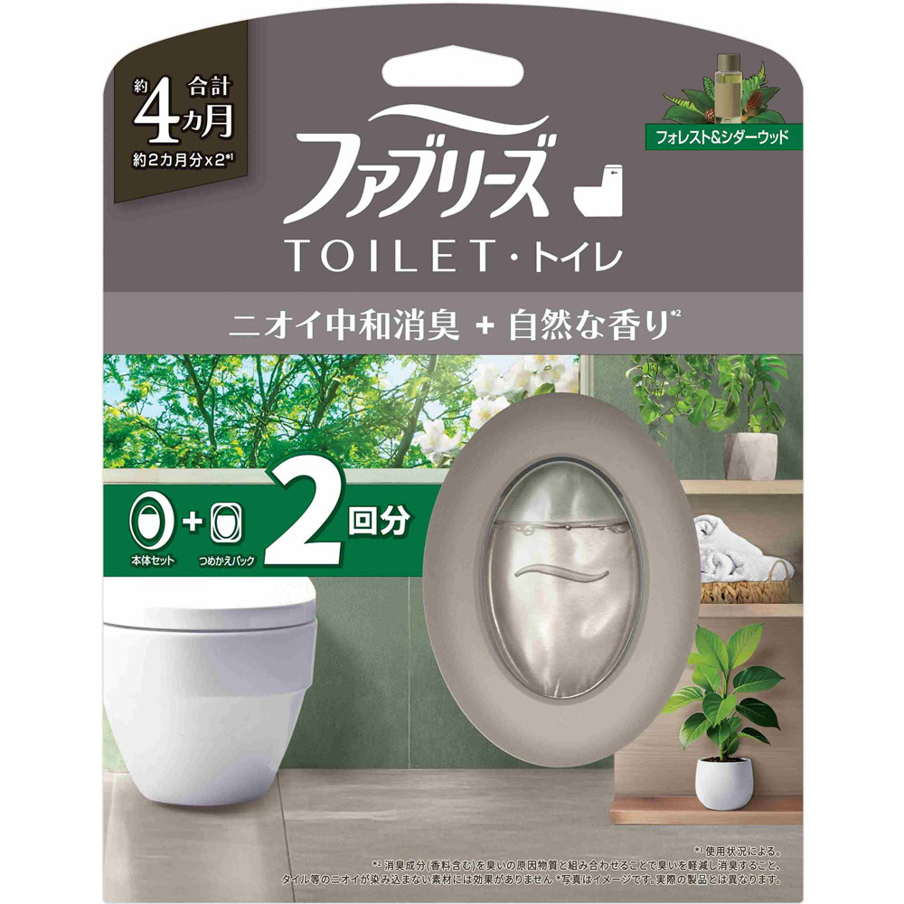 ファブリーズトイレ用＋自然フォレストアンドＳＷ本体＋替 ６．３ｍｌ×２ Ｐ＆Ｇジャパン