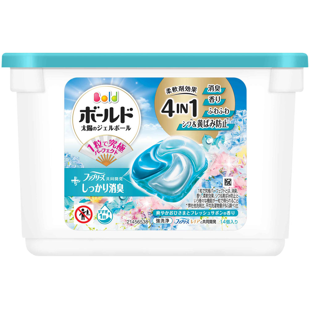 ボールドジェルボール４Ｄフレッシュサボン本体 １４個 Ｐ＆Ｇジャパン