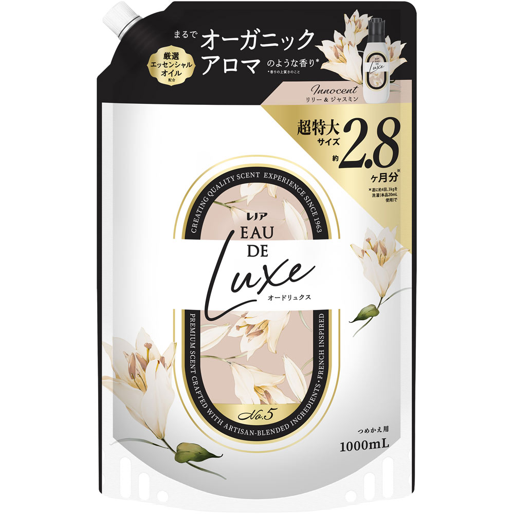 レノアオードリュクスイノセントリリーアンドジャスミンの香りつめかえ用超特大サイズ １０００ｍＬ Ｐ＆Ｇジャパン