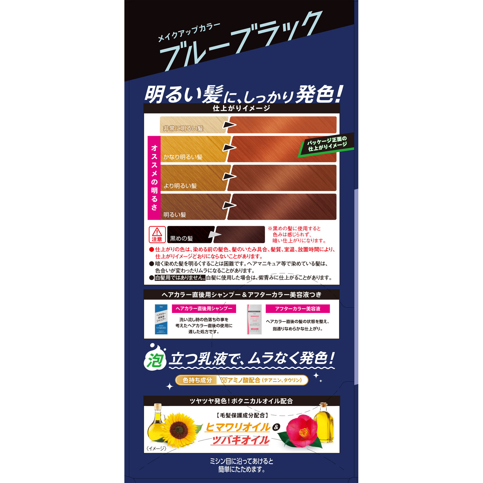 ビューティーン メイクアップカラー ブルーブラック ４０ｇ＋８８ｍｌ ホーユー (医薬部外品)