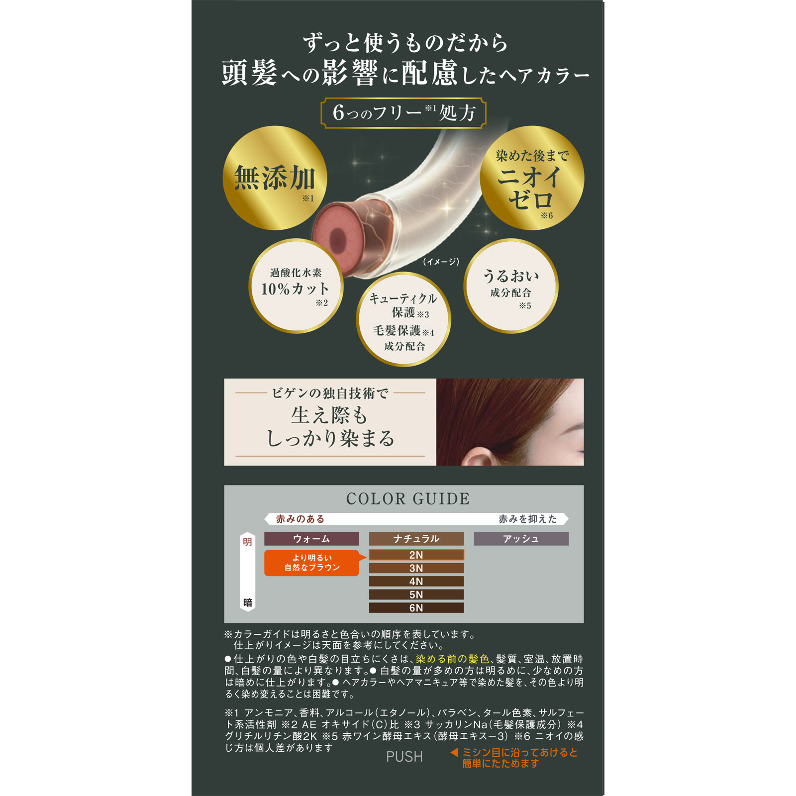 ビゲン リピカラー 2N より明るい自然なブラウン 40g+40g ホーユー (医薬部外品)