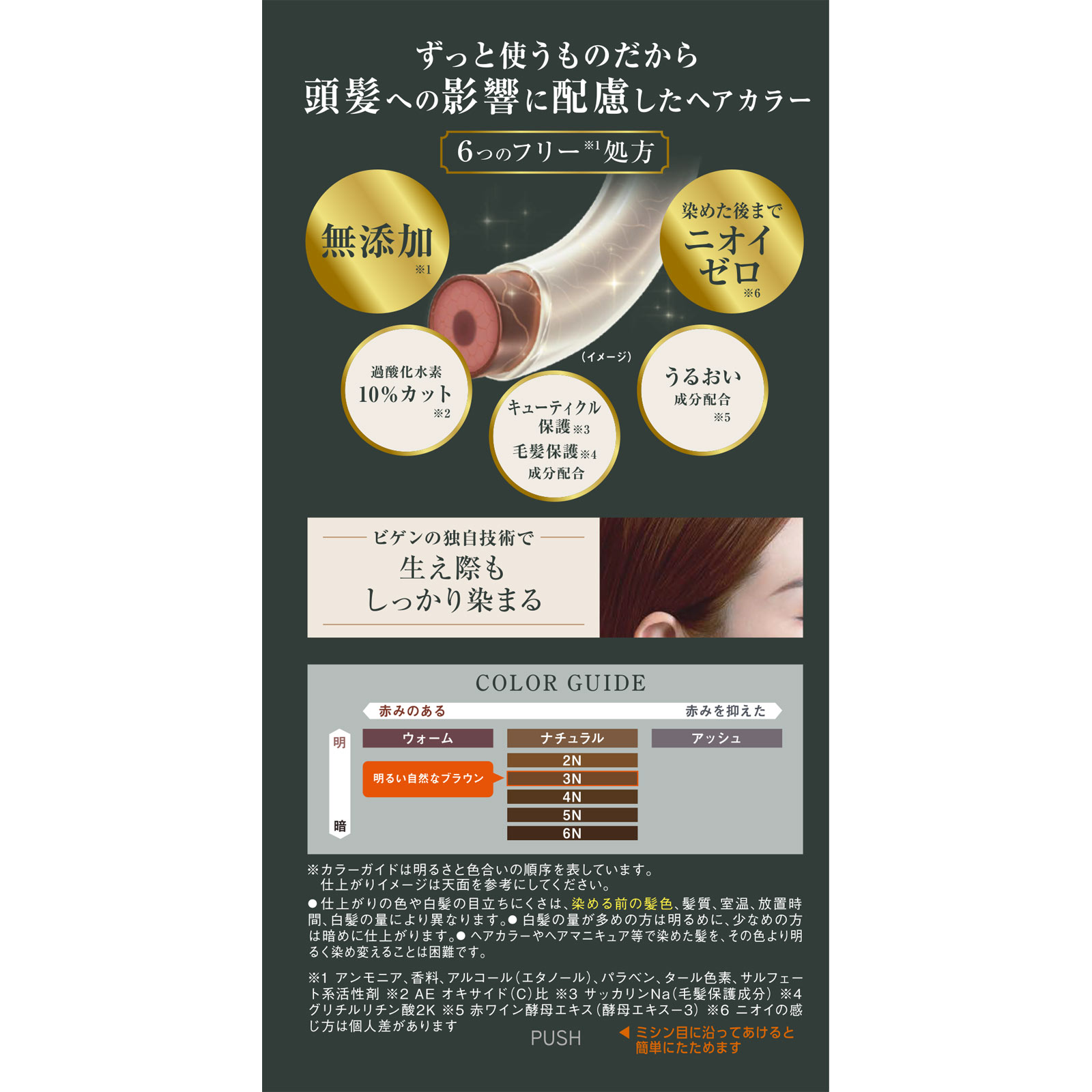 ビゲン リピカラー 3N 明るい自然なブラウン 40g+40g ホーユー (医薬部外品)