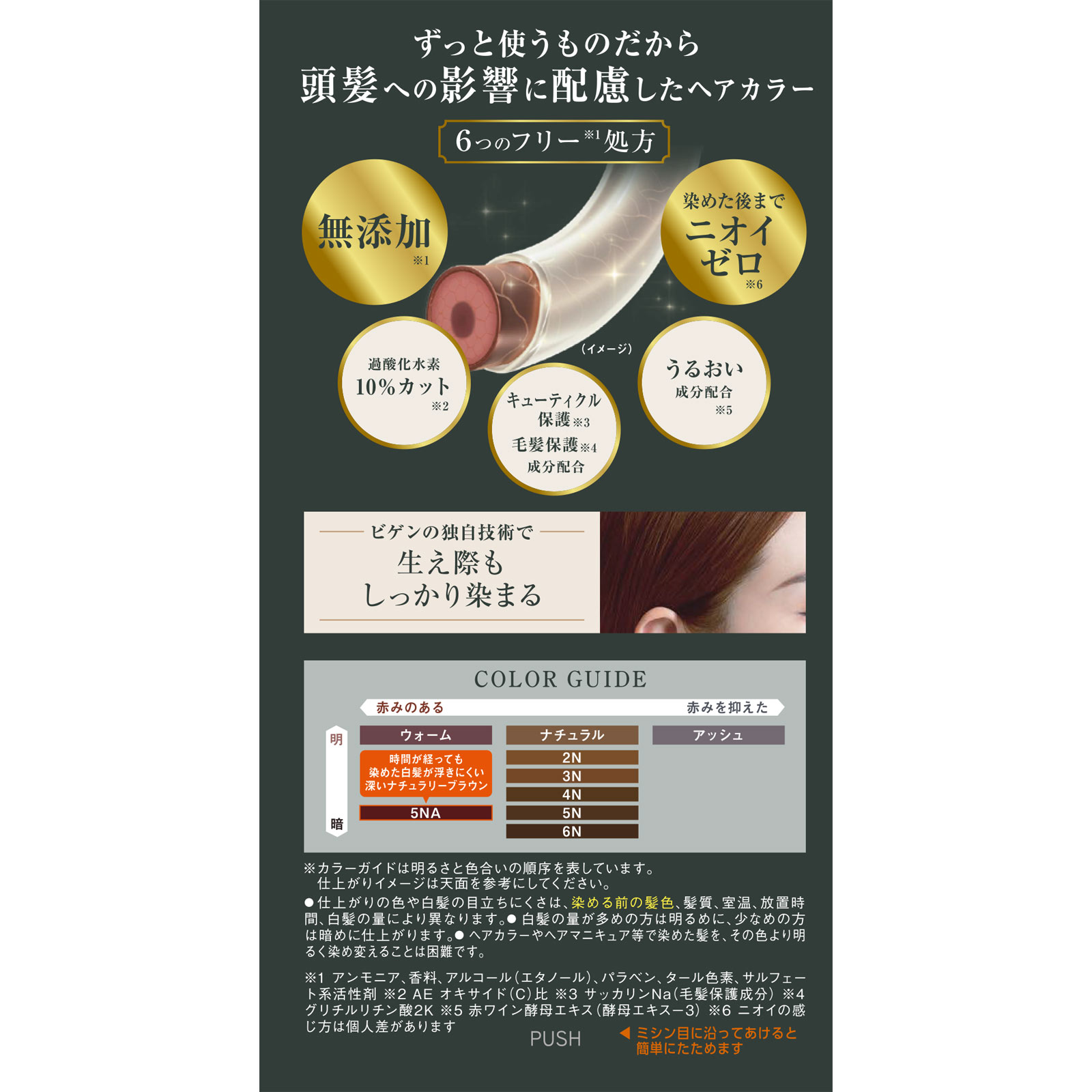 ビゲン リピカラー 5NA 深いナチュラリーブラウン 40g+40g ホーユー (医薬部外品)