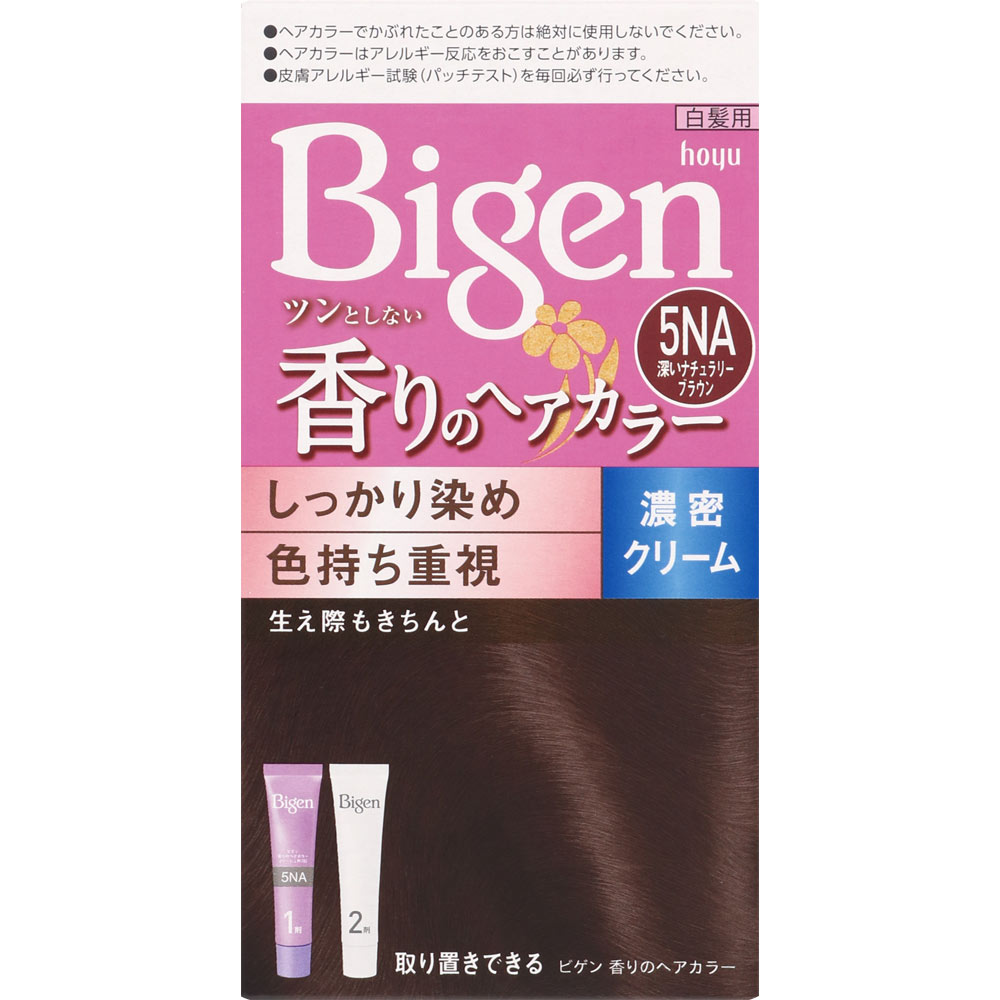 ビゲン 香りのヘアカラー クリーム 5NA 深いナチュラリーブラウン ホーユー (医薬部外品)