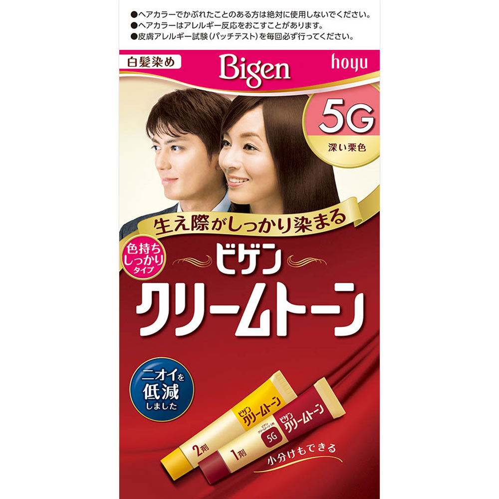 ビゲン クリームトーン ５Ｇ 深い栗色 ４０ｇ＋４０ｇ ホーユー (医薬部外品)
