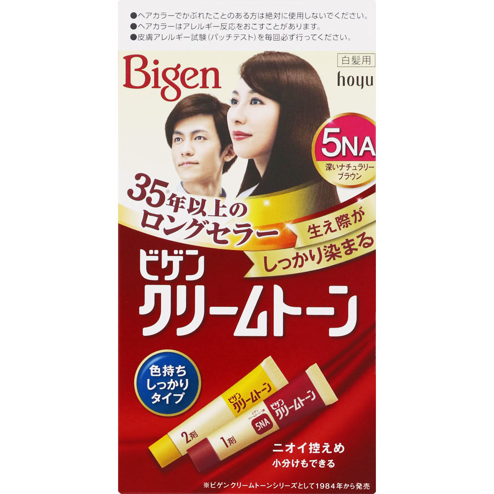ビゲン クリームトーン ５ＮＡ 深いナチュラリーブラウン ４０ｇ＋４０ｇ ホーユー (医薬部外品)