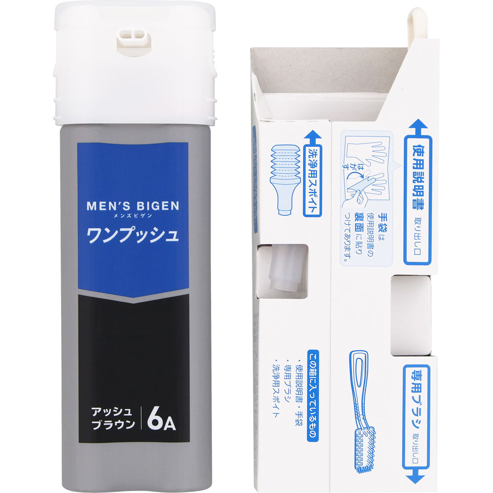 メンズビゲン ワンプッシュ ６Ａ アッシュブラウン ４０ｇ＋４０ｇ ホーユー (医薬部外品)