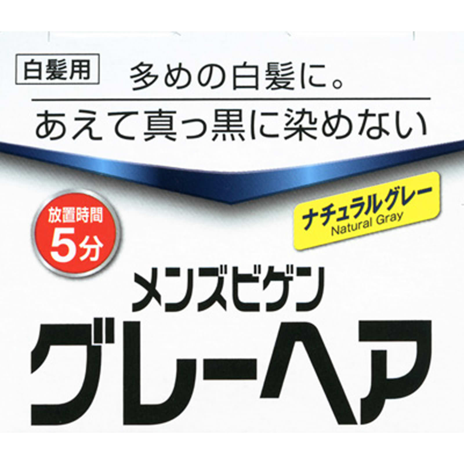 メンズビゲングレーヘア　ナチュラルグレー ４０Ｇ＋４０Ｇ ホーユー (医薬部外品)