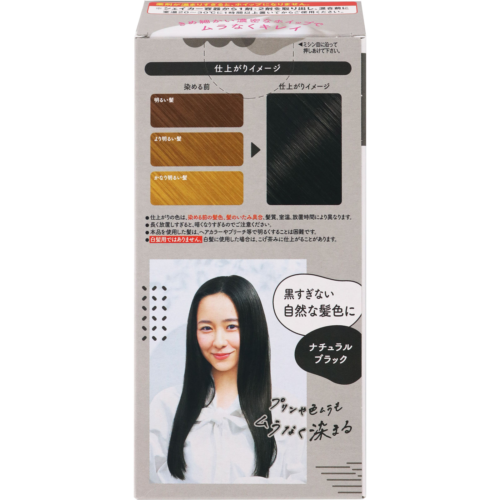 ビューティラボ ホイップヘアカラー 髪色もどし ナチュラルブラック ホーユー (医薬部外品)