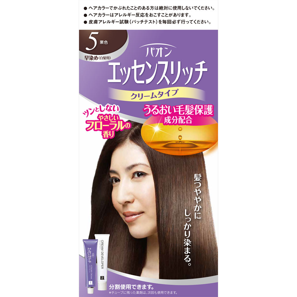 パオン エッセンスリッチ クリームタイプ 5 栗色 ４０ｇ＋４０ｇ ヘンケルジャパン (医薬部外品)