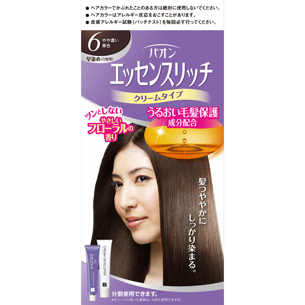 パオン エッセンスリッチ クリームタイプ 6 やや濃い栗色 ４０ｇ＋４０ｇ ヘンケルジャパン (医薬部外品)