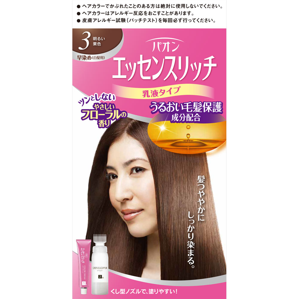 パオン エッセンスリッチ 乳液タイプ　3　明るい栗色 ５０ｇ＋５０ｍＬ ヘンケルジャパン (医薬部外品)