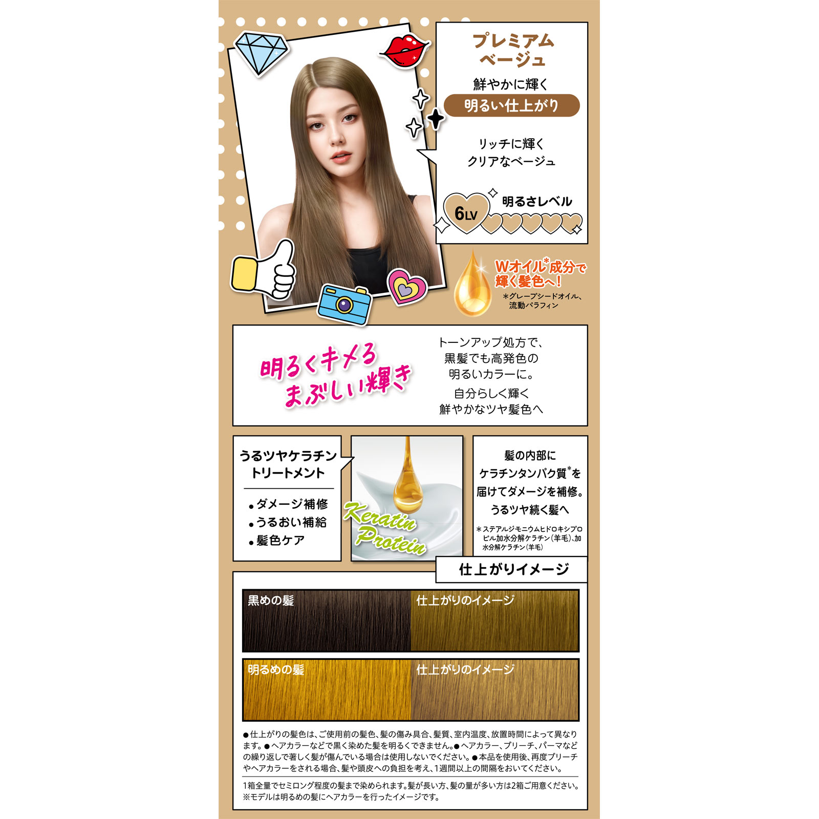 フレッシュライト ミルキーヘアカラー プレミアムベージュ 40g+80ml+15g ヘンケルジャパン (医薬部外品)
