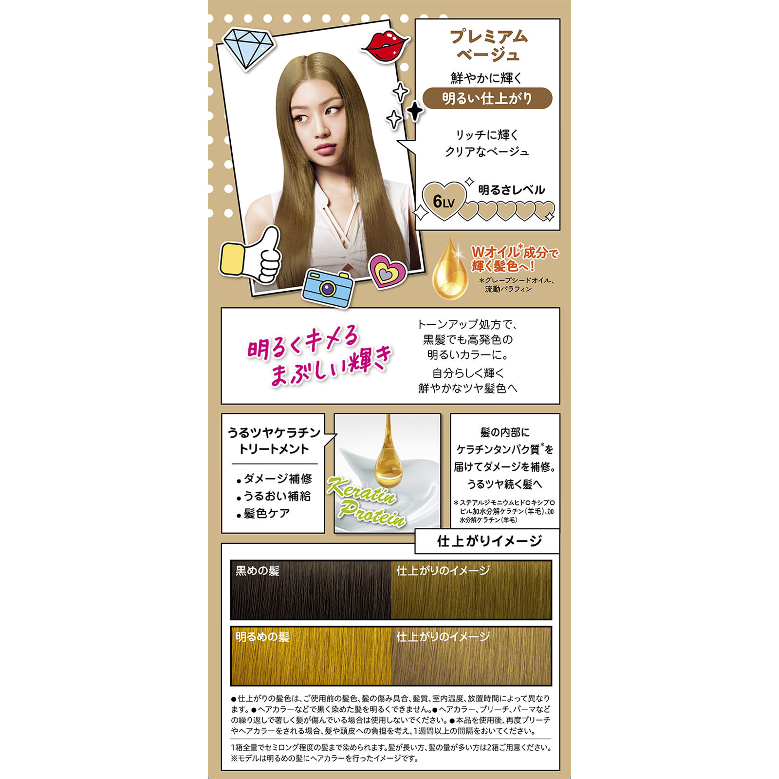 フレッシュライト ミルキーヘアカラー プレミアムベージュ ４０ｇ＋８０ｍｌ＋１５ｇ ヘンケルジャパン (医薬部外品)