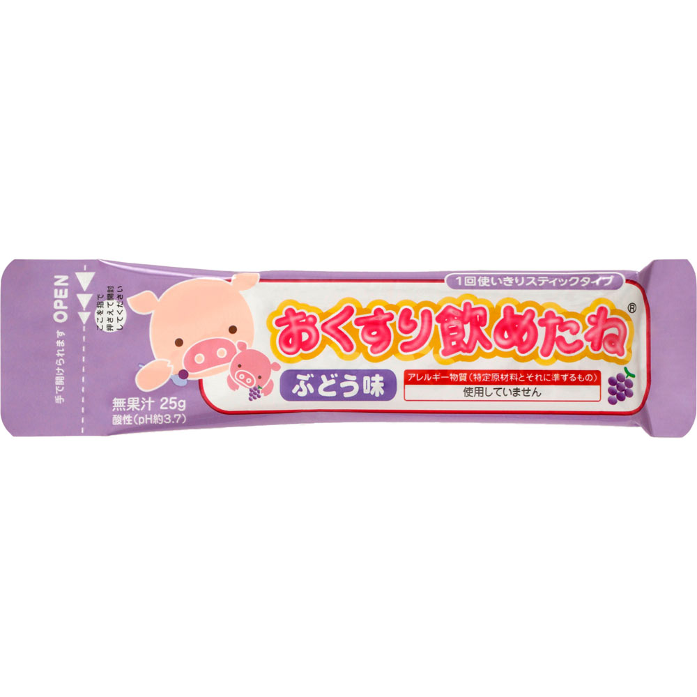 おくすり飲めたねスティックタイプ（ぶどう味） ２５Ｇ×６ 龍角散