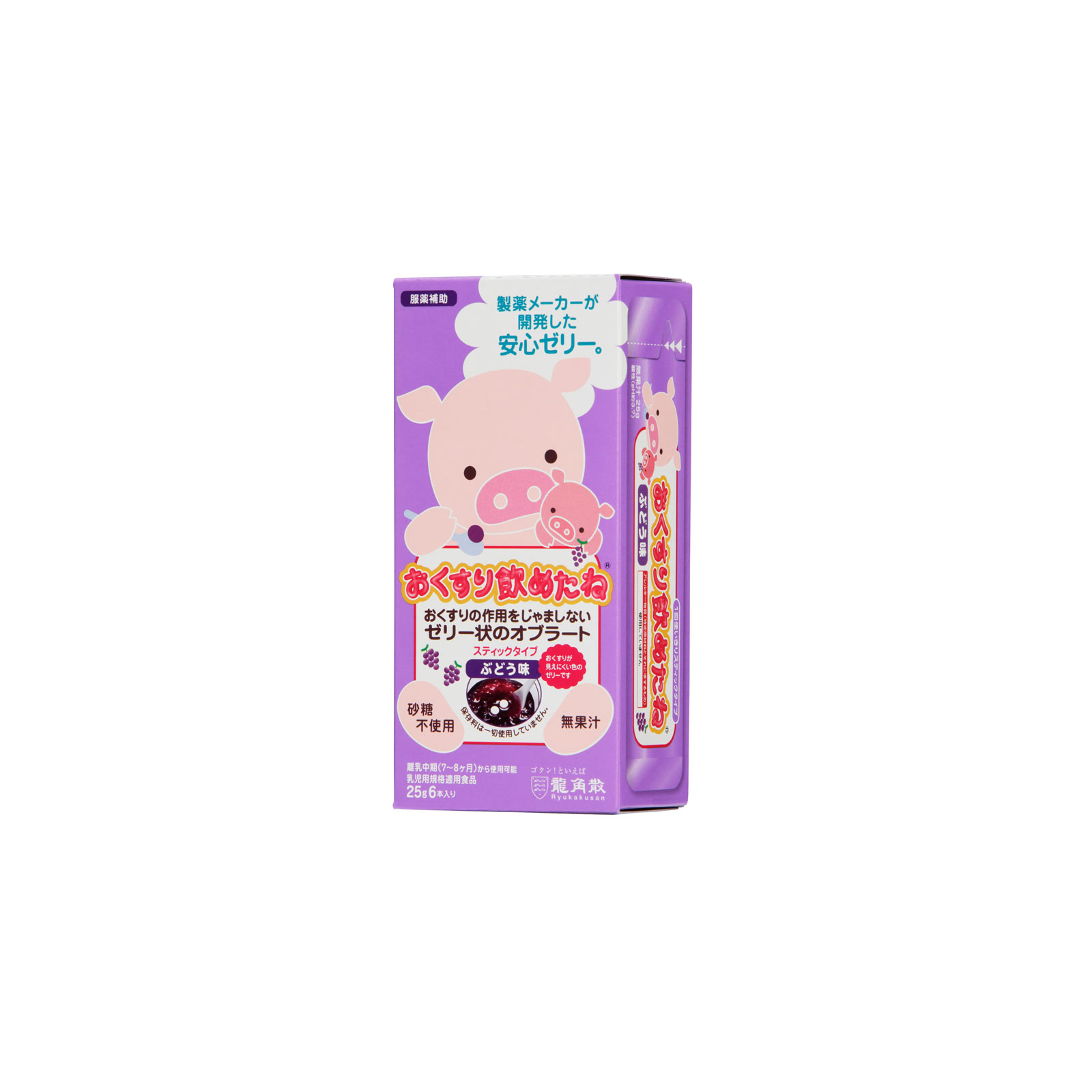 おくすり飲めたねスティックタイプ（ぶどう味） ２５Ｇ×６ 龍角散