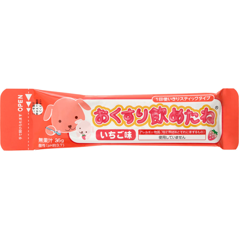おくすり飲めたねスティックタイプ（いちご味） ２５Ｇ×６ 龍角散