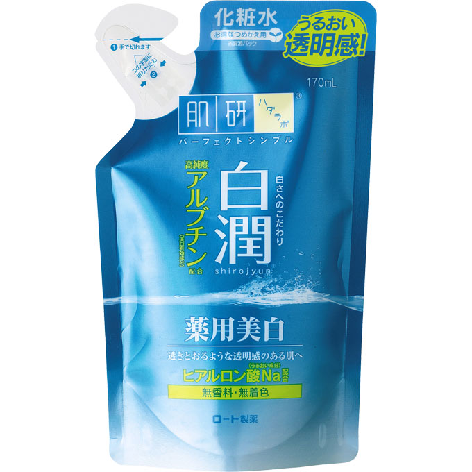 肌研 白潤 薬用美白化粧水＜つめかえ用＞ １７０ｍｌ ロート製薬 (医薬部外品)