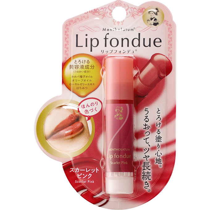 メンソレータム リップフォンデュ　スカーレットピンク ４．２ｇ ロート製薬