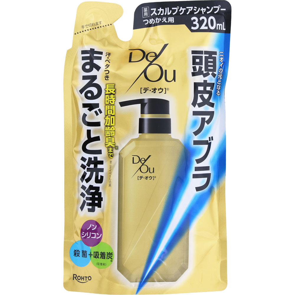 デ・オウ薬用スカルプケアシャンプー＜つめかえ用＞ ３２０ｍｌ ロート製薬 (医薬部外品)