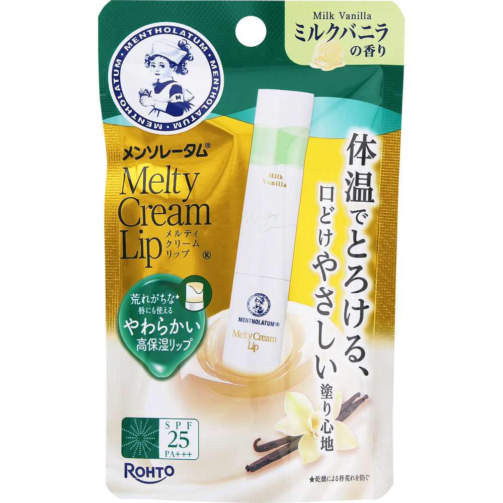 メルティークリームリップ ミルクバニラ ２．４ｇ ロート製薬